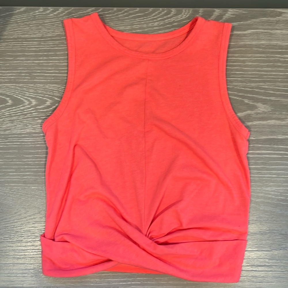 Coral Sleeveless Tank Top